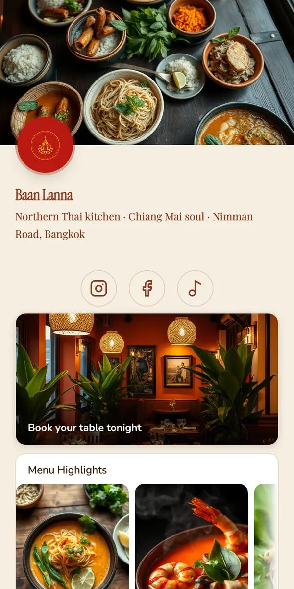 Baan Lanna — live metawe page
