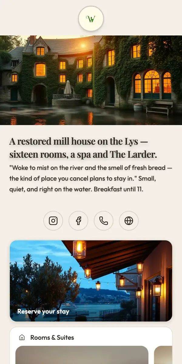 The Willowmere — live metawe page